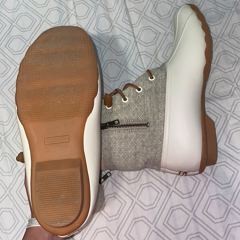 sperry saltwater wool duck boots size 8.5 - Picture 4 of 4